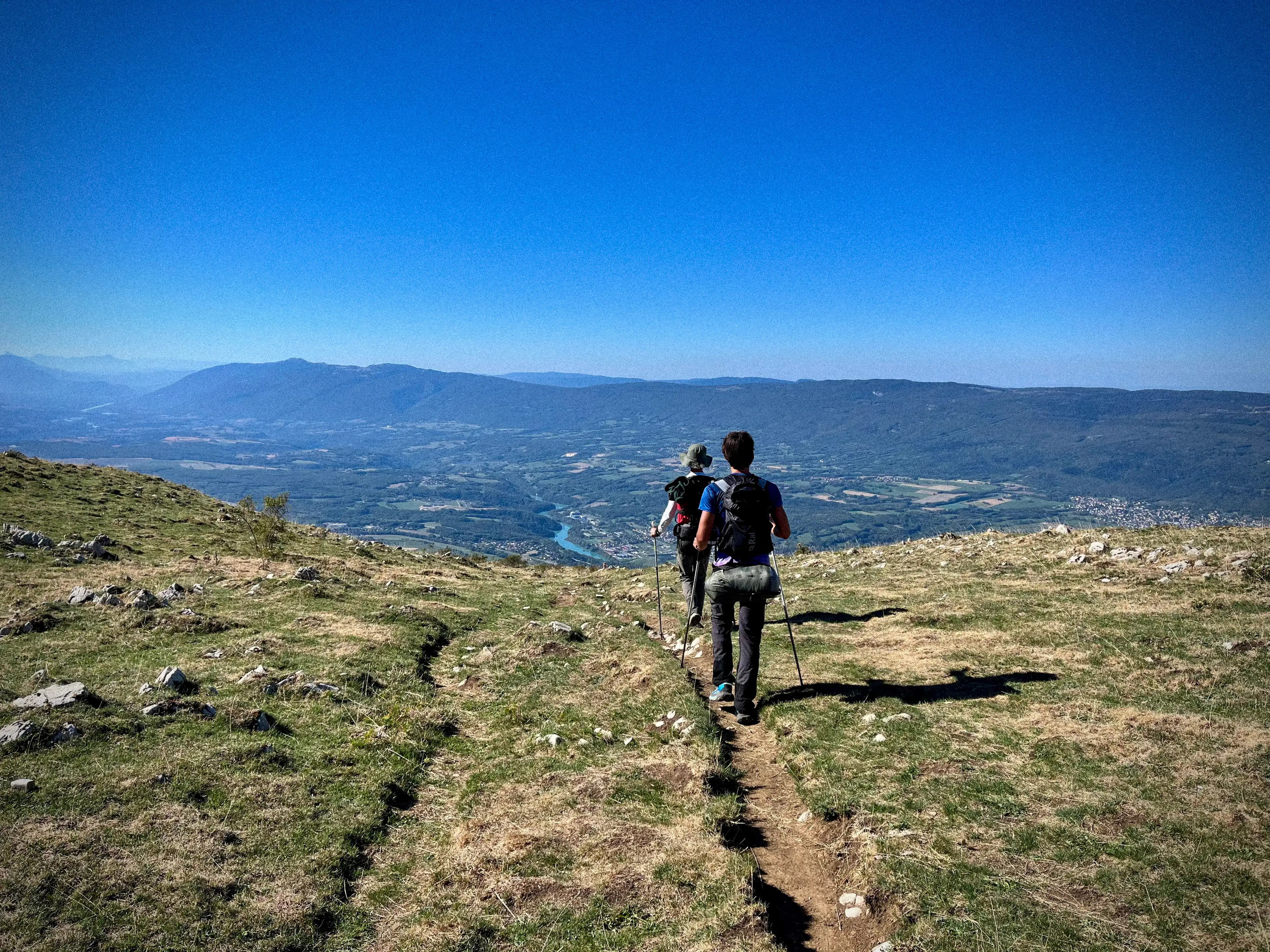 Vue sur la vallée dans le Jura