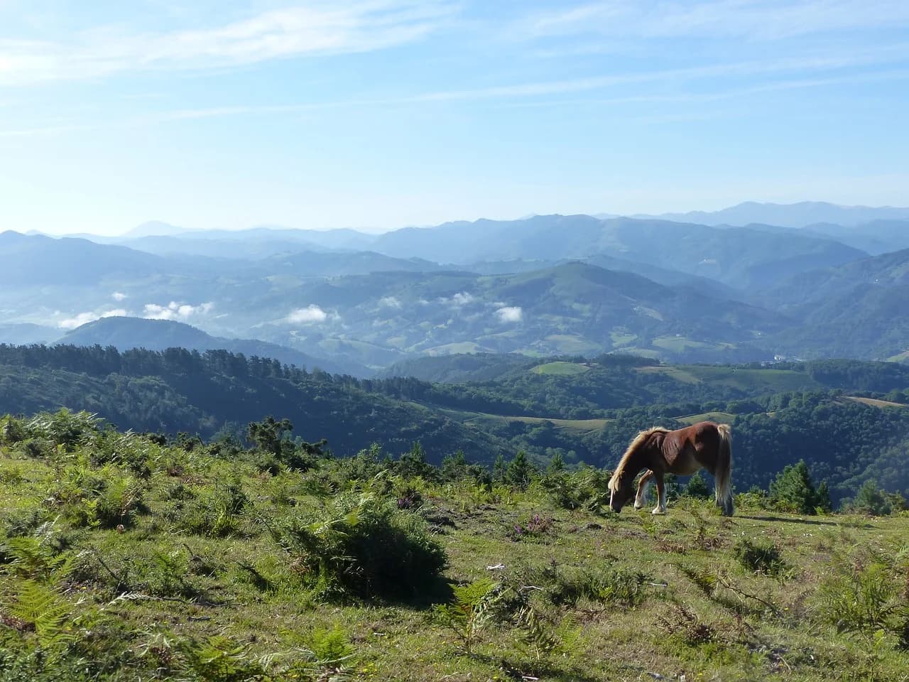 Vue randonnée au Pays Basque