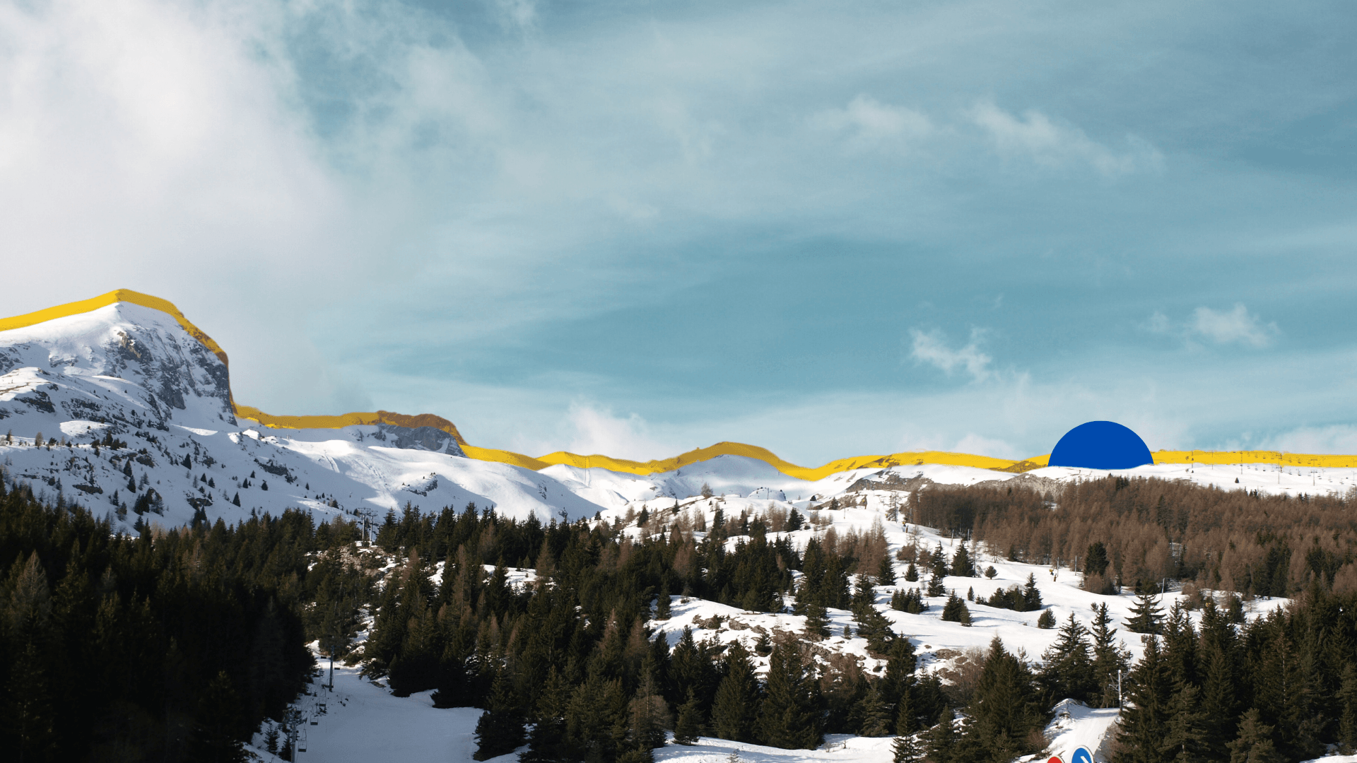 Montagne enneigée Dévoluy