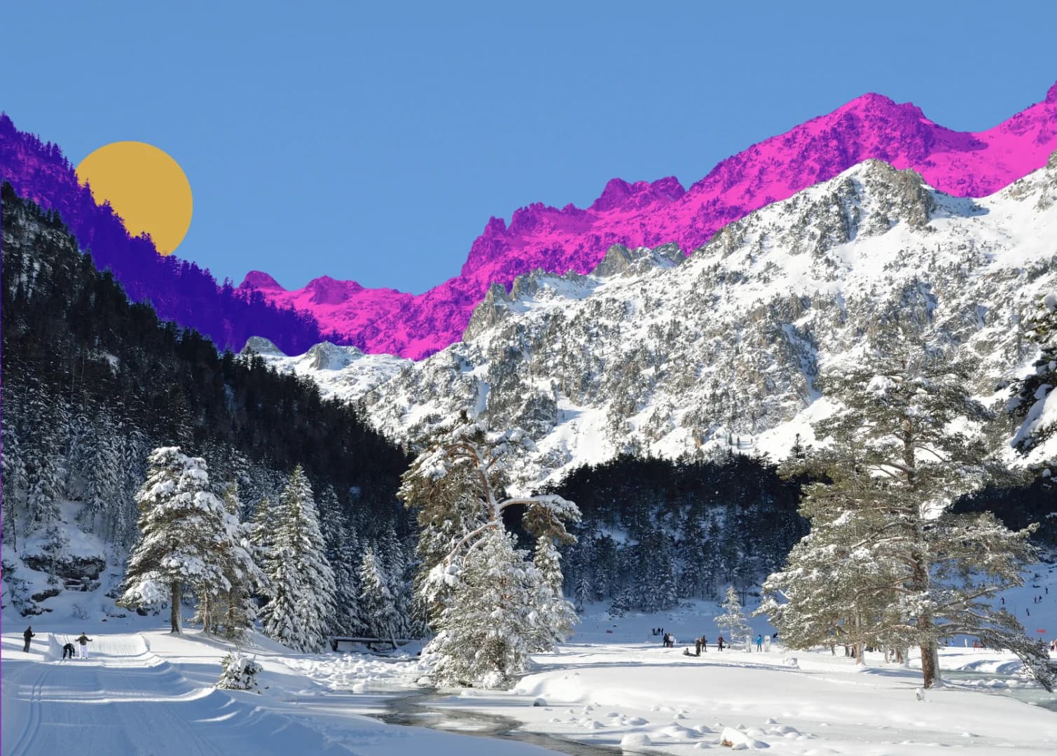 Randonnée raquette dans les Pyrénées
