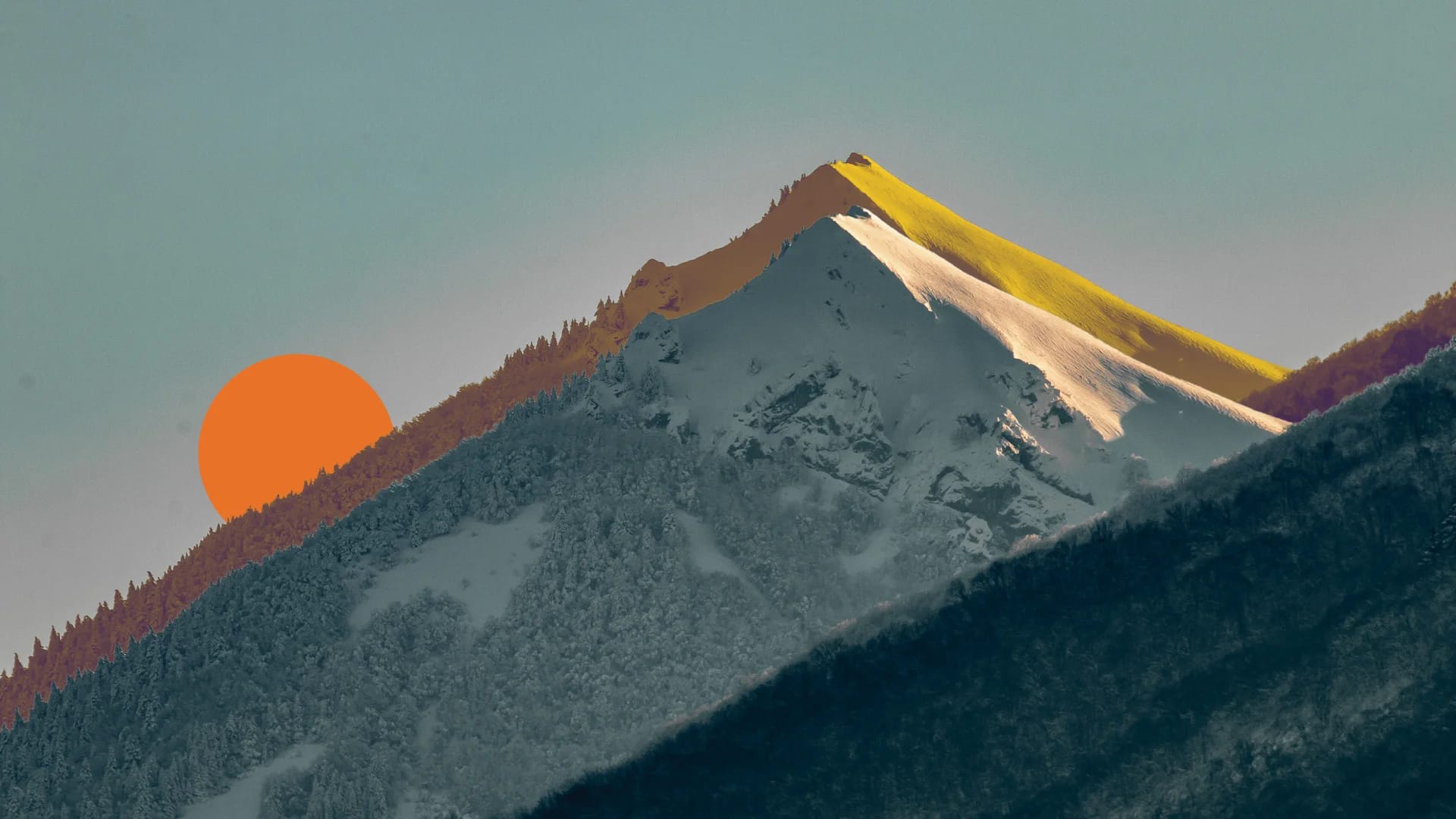 Montagne enneigée Alpes