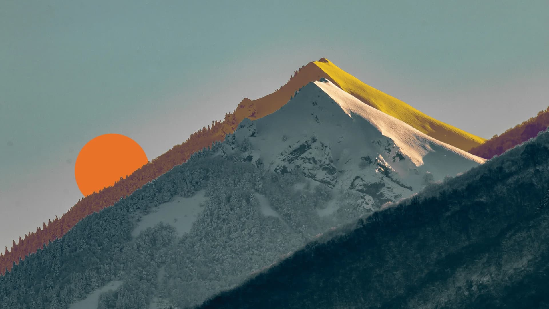 Montagne enneigée Alpes
