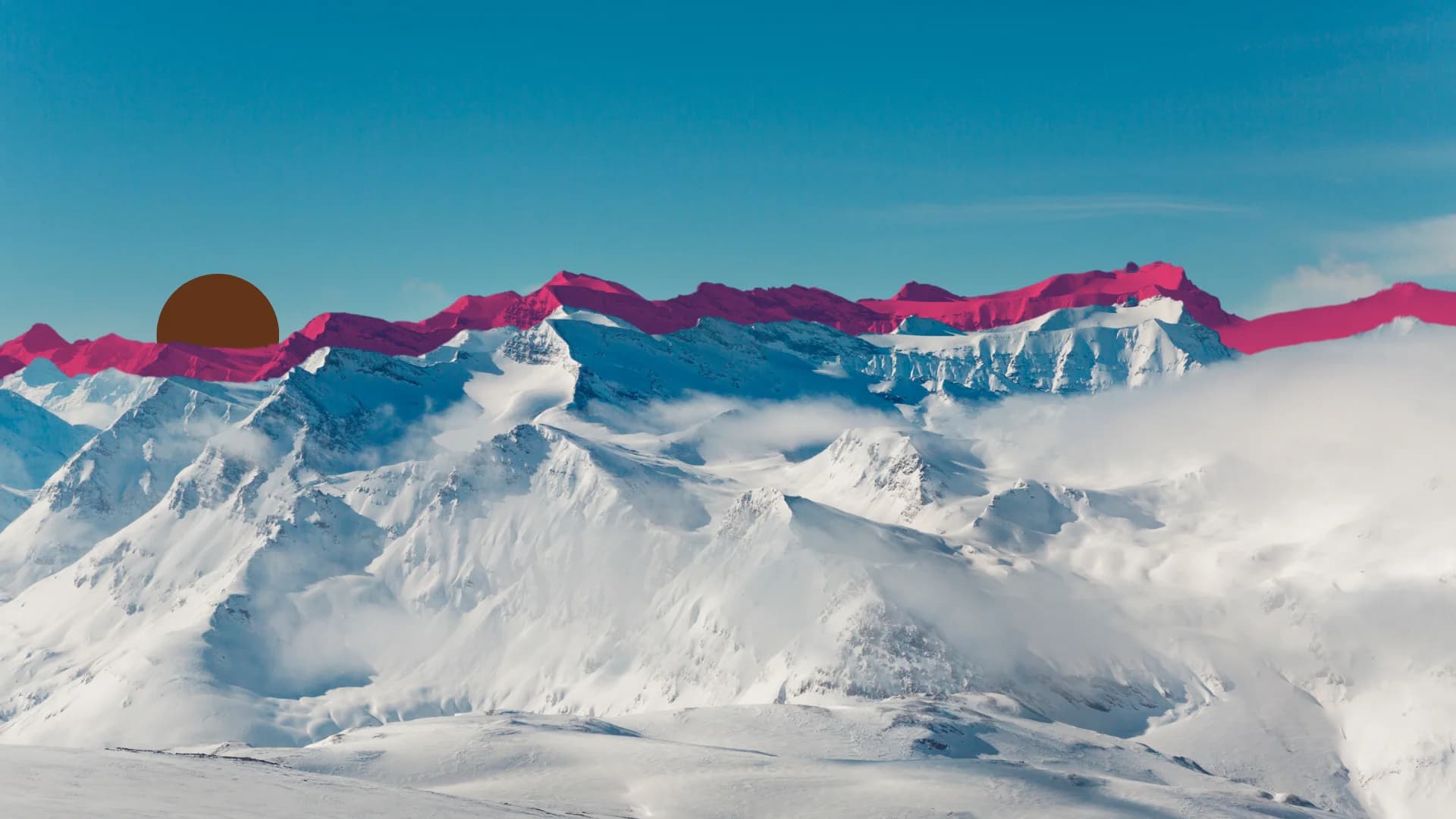 Montagne enneigée dans la vanoise