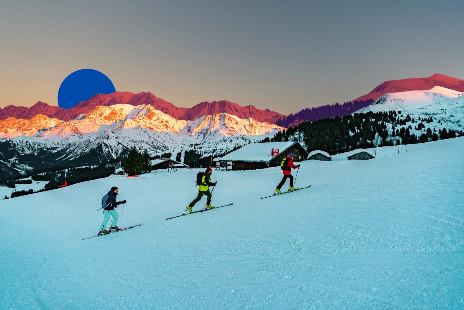 Ski de randonnée au pied du Mont-Blanc