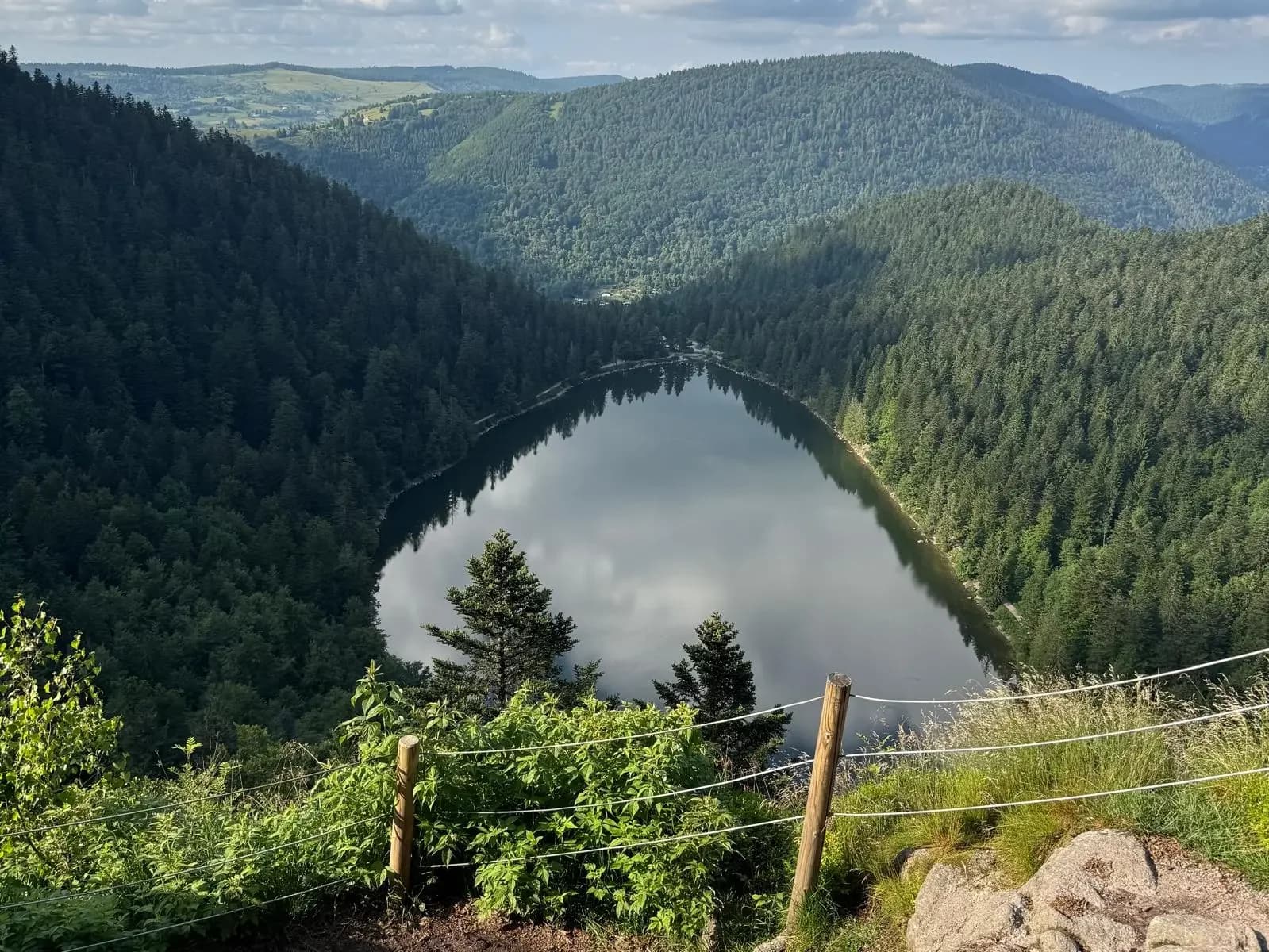 Le Lac des Corbeaux dans les Vosges