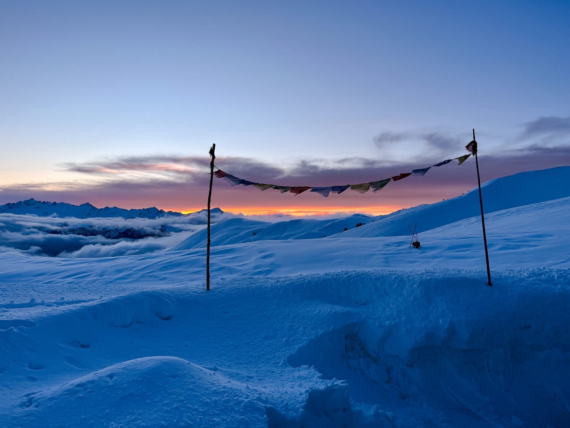 Randonner en hiver au refuge du Nant du Beurre