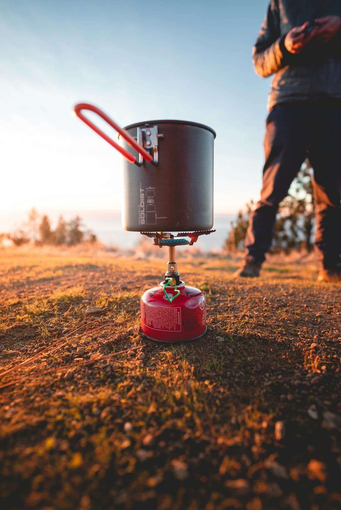 que manger en bivouac ? Un réchaud