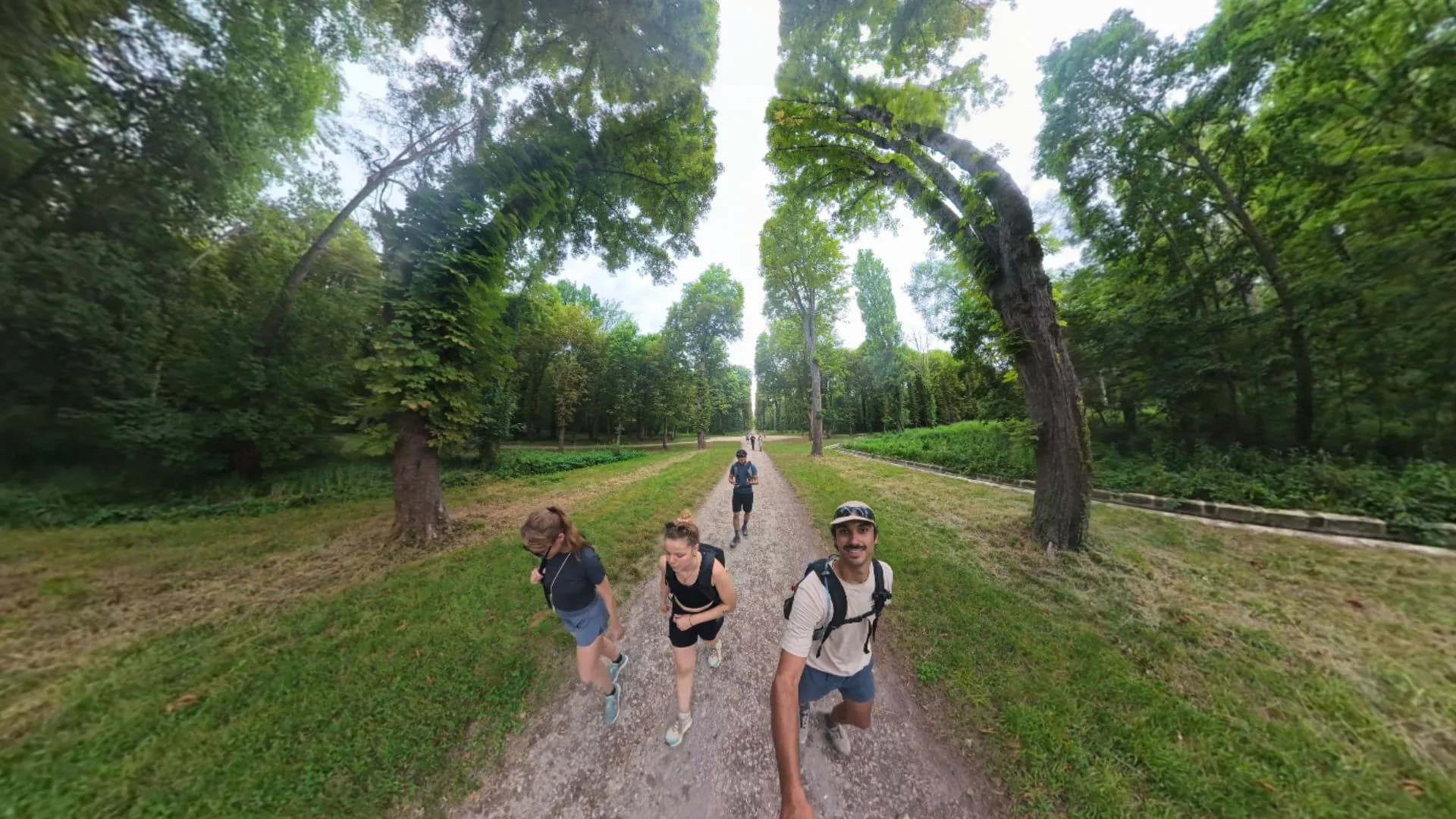 Randonneurs dans la forêt de Fontainebleau