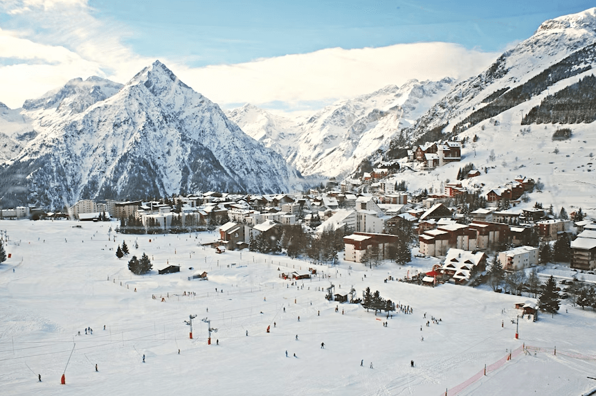 Pistes de ski de Les Deux Alpes accessibles en transports en commun