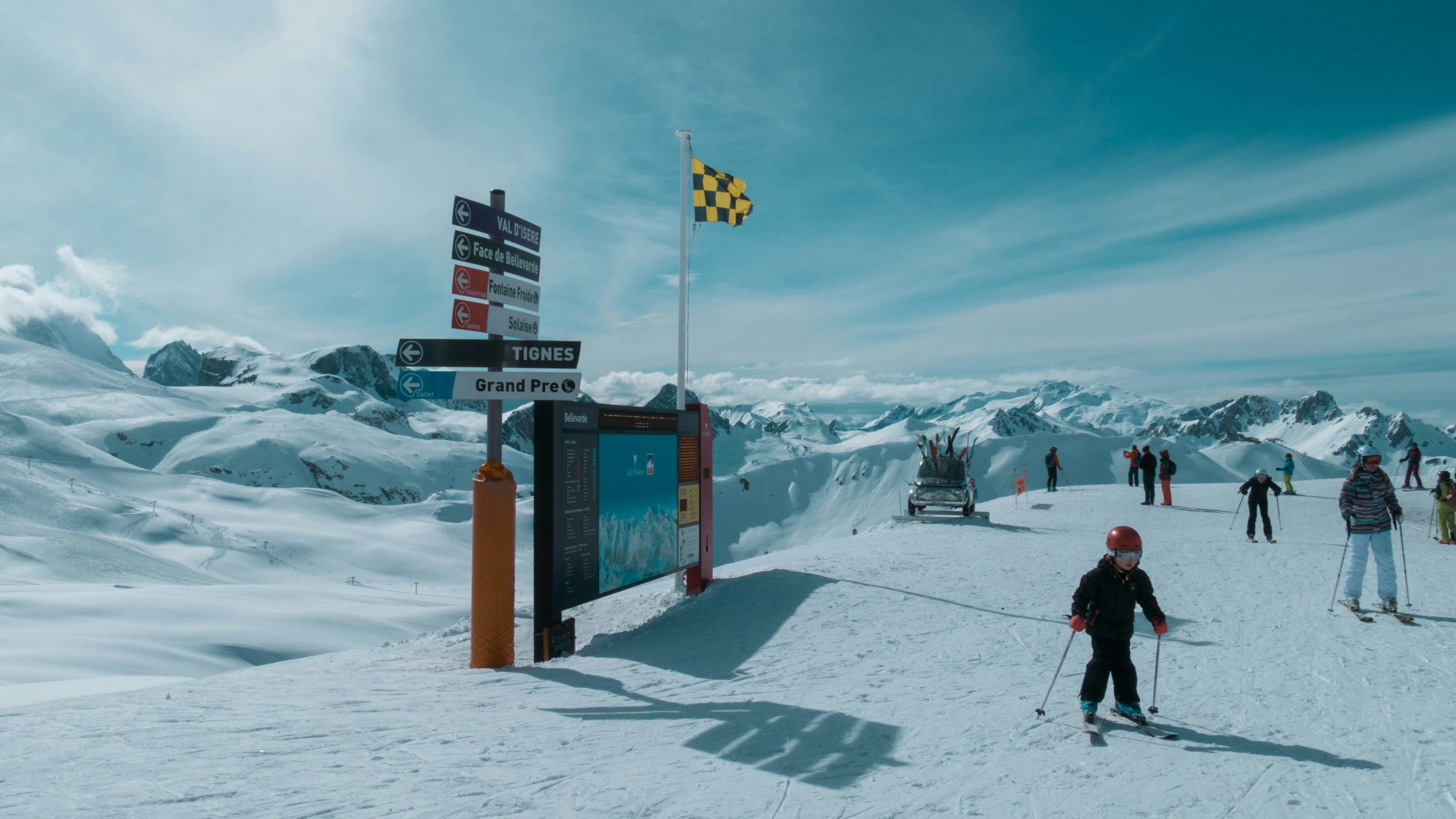 Pistes de ski de Val d'Isère accessibles en transports en commun