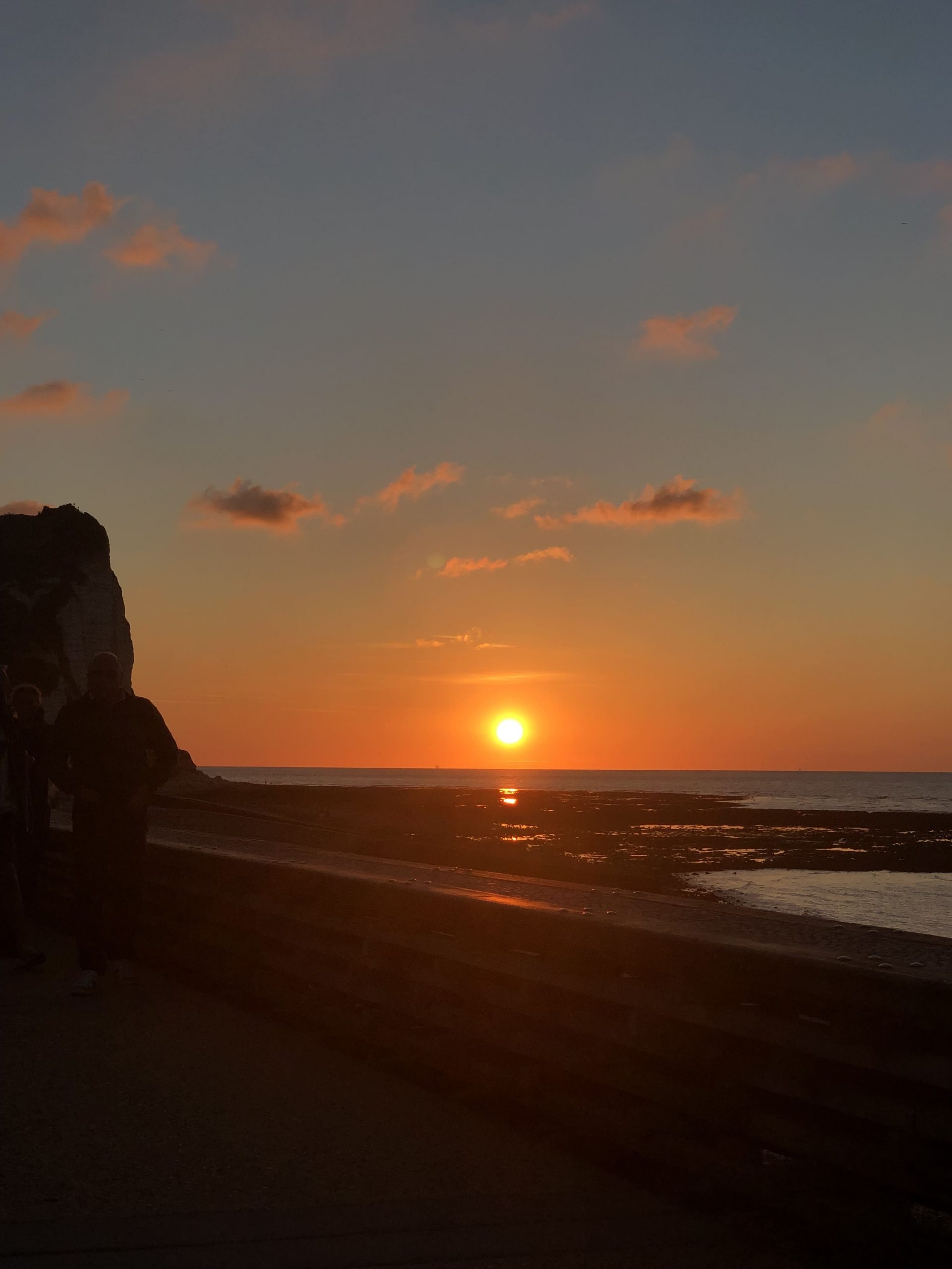 Coucher de soleil sur la mer