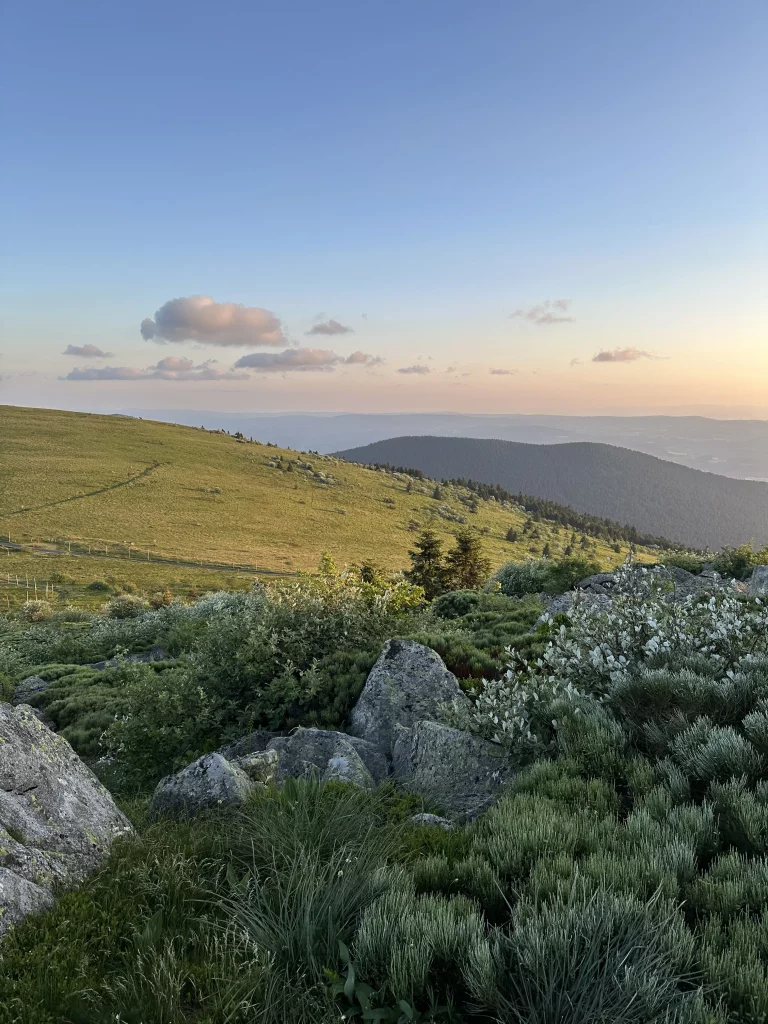 Couleurs de fin de journée sur les Hautes Chaumes