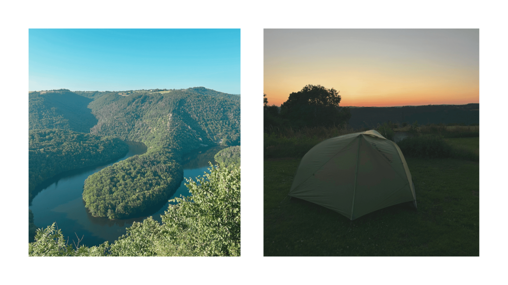 Randonnée itinérante en Combrailles
Bivouac au coucher de soleil 