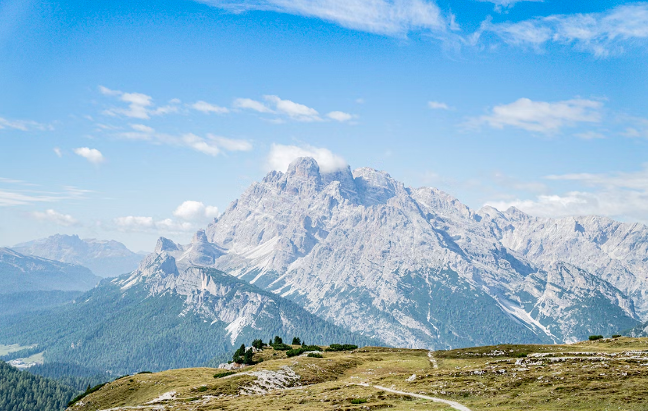 Mont-Blanc sur le parcours de l'UTMB