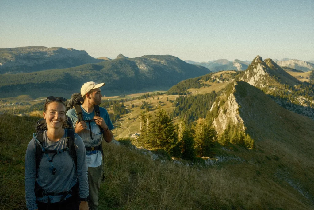 En pleine randonnée non loin d'Annecy