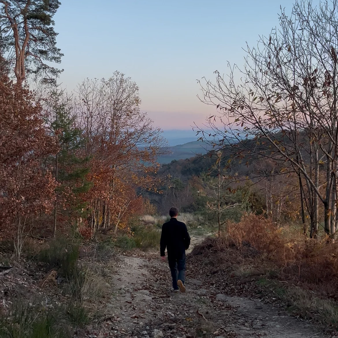 Coucher de soleil dans les Monts du Lyonnais