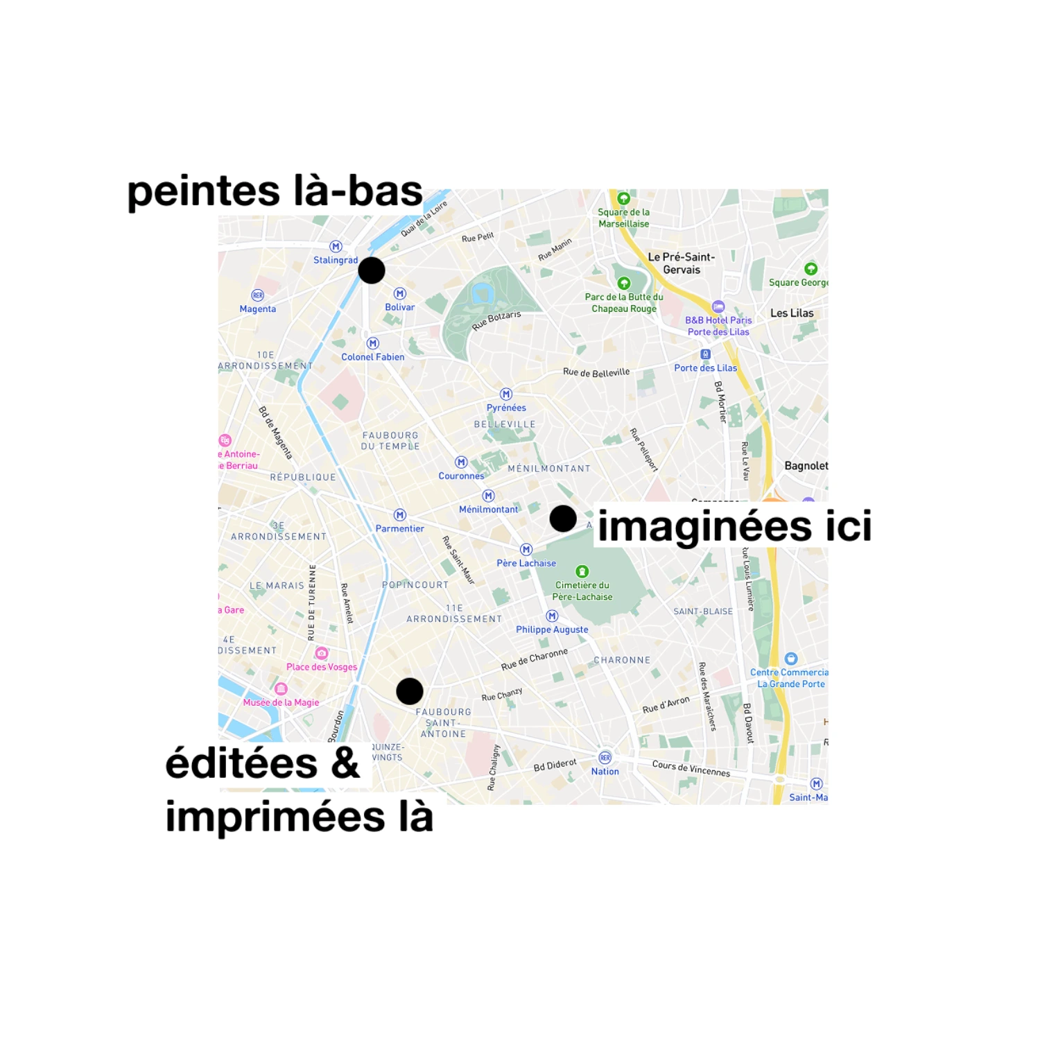 Affiche dessinée à la main