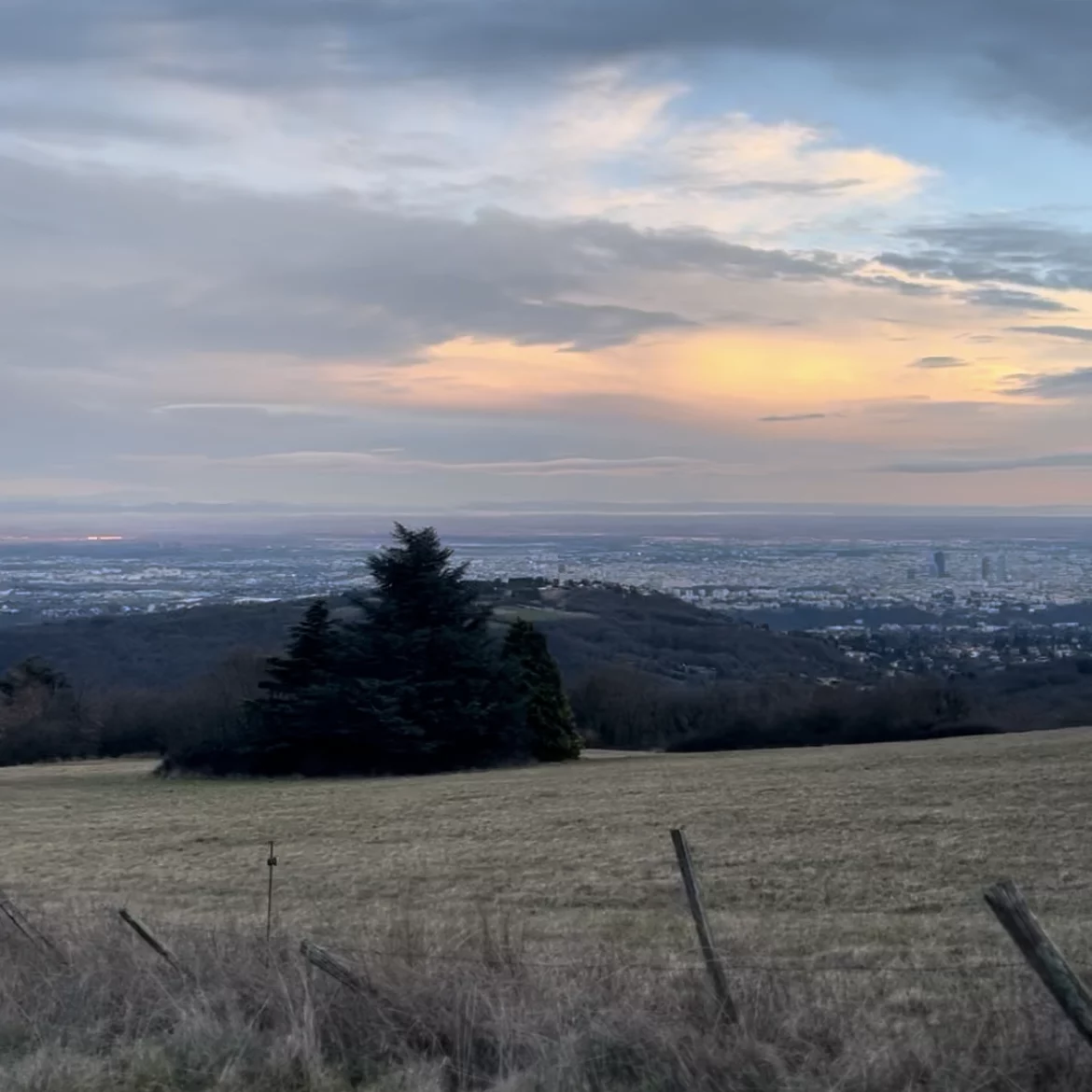 Coucher de soleil sur Lyon