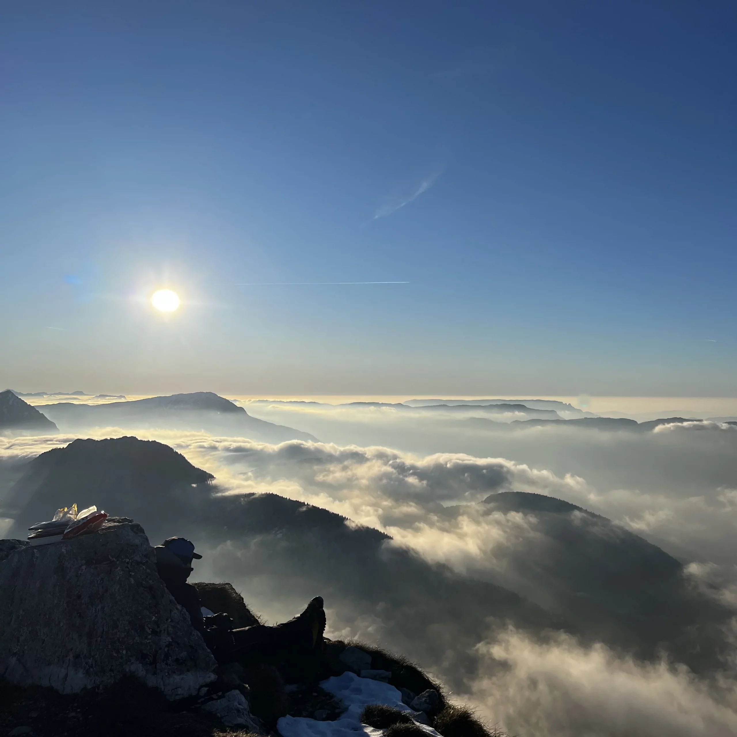 Mer de nuages dans les Bauges