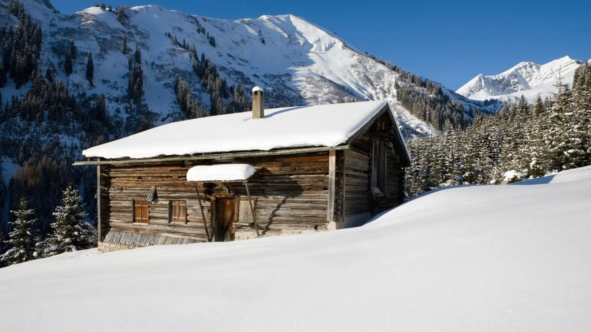 Refuge montagne neige